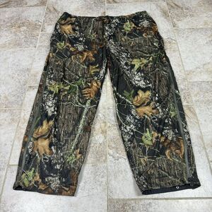 MOSSY OAK Raintamer 2 Mens 3XL Camoflage Hunting Waterproof Pants Zip Quiet